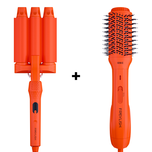 CERAMICZNA FALOWNICA DO DUŻYCH FAL 32MM + SZCZOTKO-SUSZARKA CERAMICZNA FALOWNICA DO DUŻYCH FAL 32MM + SZCZOTKO-SUSZARKA