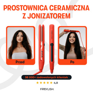 PROSTOWNICA CERAMICZNA Z JONIZATOREM 28 MM