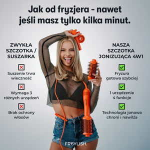 Wielofunkcyjna szczotka jonizująca 4 w 1